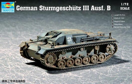 Trumpeter 1/72 Model German Strumgeschutz lll Ausf.B