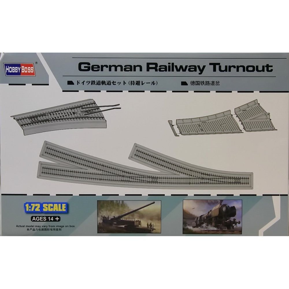 Hobbyboss 1/72 Model German Railway Turnout