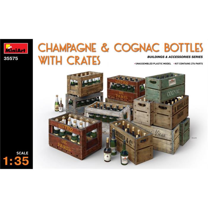 MiniArt Şampanya & Konyak Şişeleri ve Kasaları