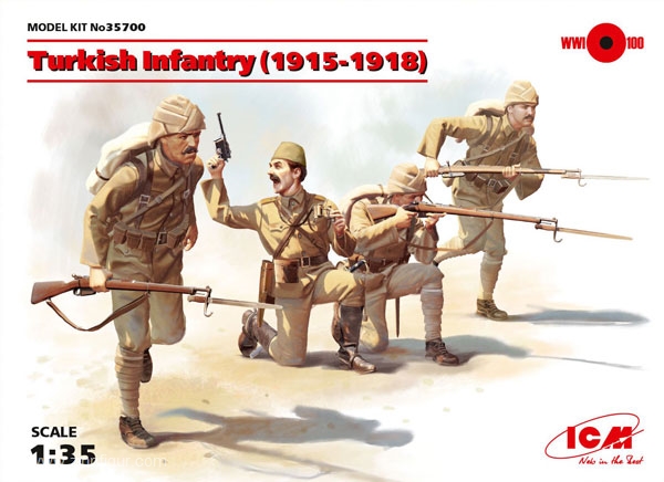 ICM 1/35 figure Turkish Infantry 1915-18