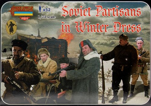 Strelets 1/72  olcek Kıs Uniformalı Rus Partizanları ikinci dünya savasi