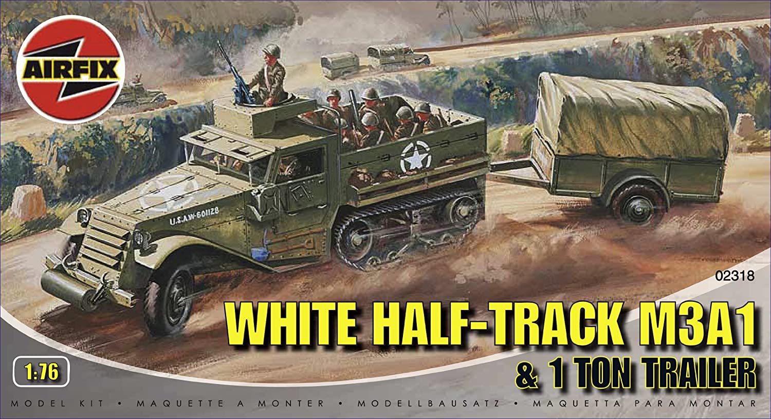 Airfix 1:72  White Half-Track M3A1 and 1 10N Trailer