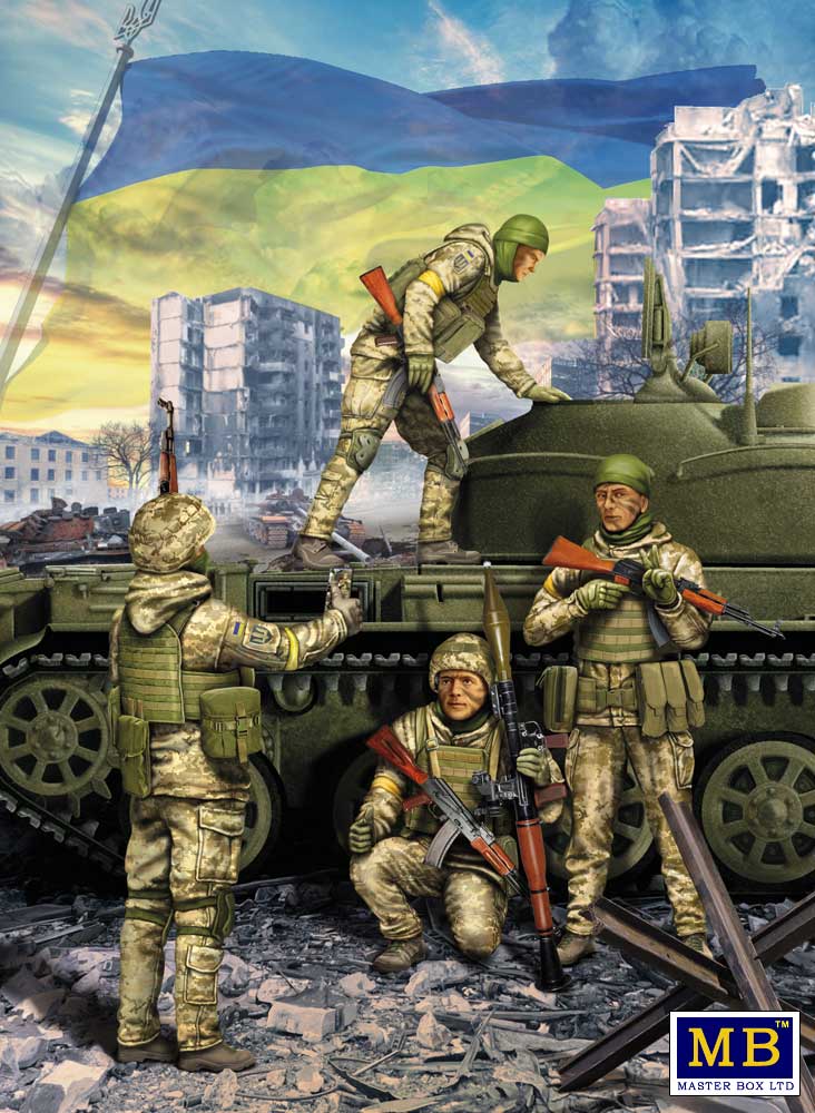 1/35 scale Ukrainian Soldiers, Defence of Kyiv, March 2022