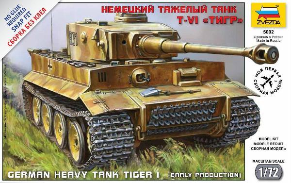 ZVEZDA 1/72 Maket Tiger l (Early Production)