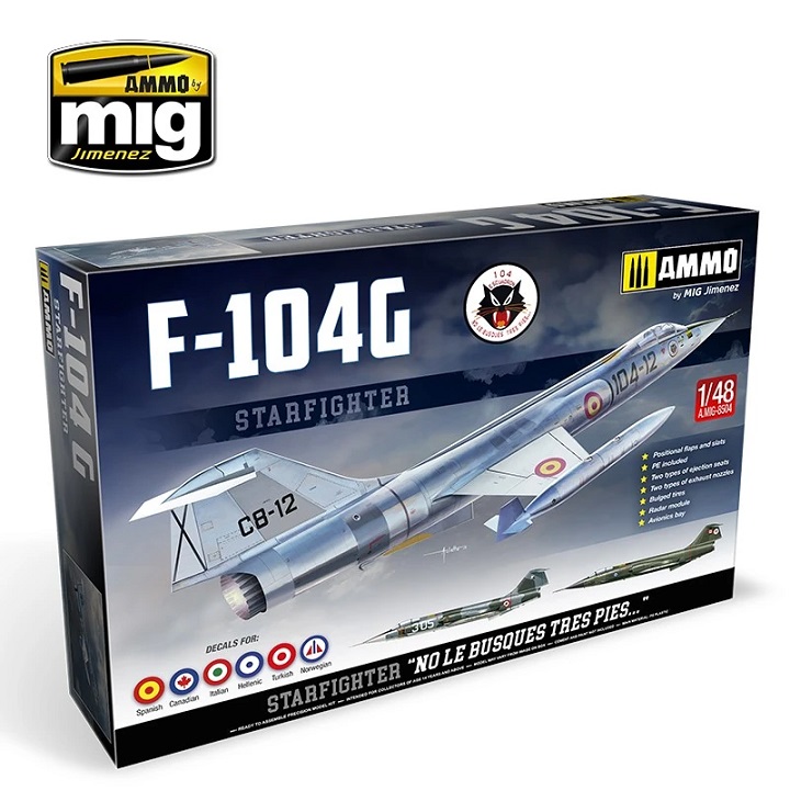 AMMO MIG 8504 1/48 F-104G STARFIGHTER (TURKEY, ITALY & CANADA) MODEL