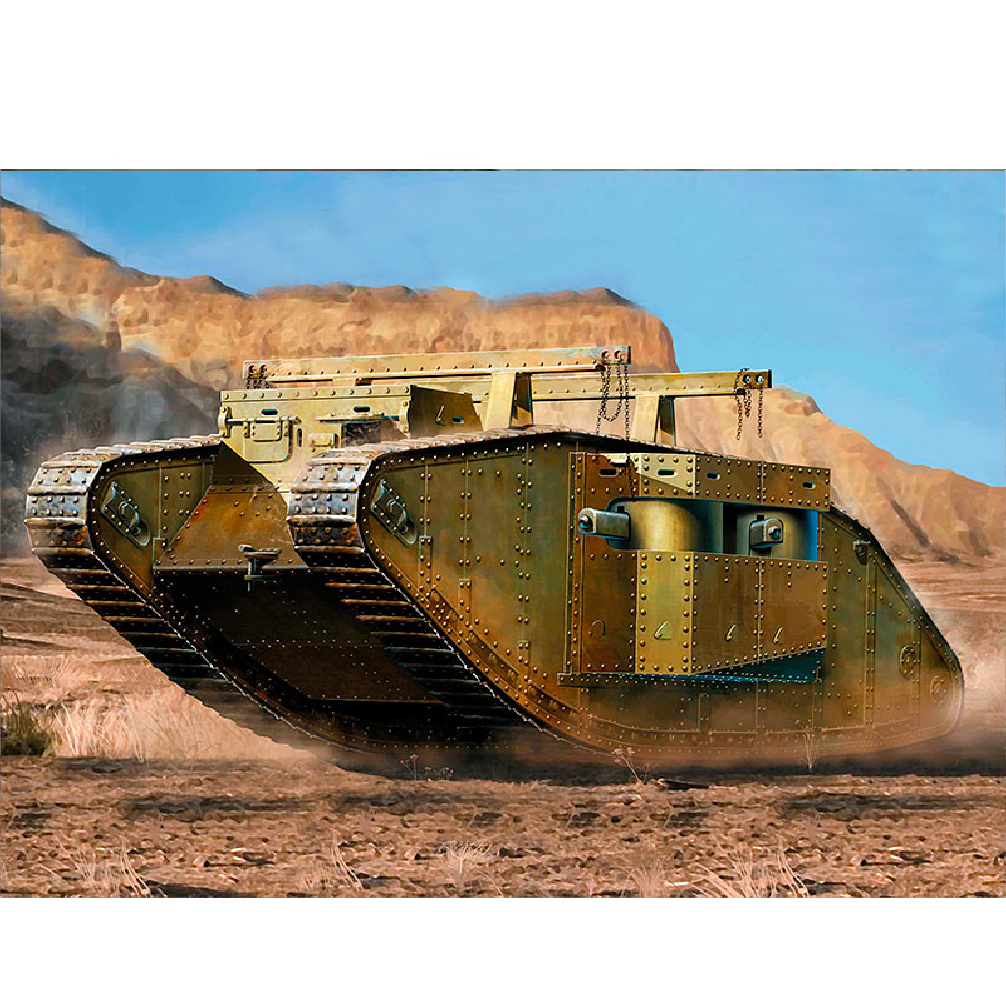 Masterbox 1/72 Maket MK I Kadın İngiliz Tankı, Gazze Şeridi İçin Değişiklik