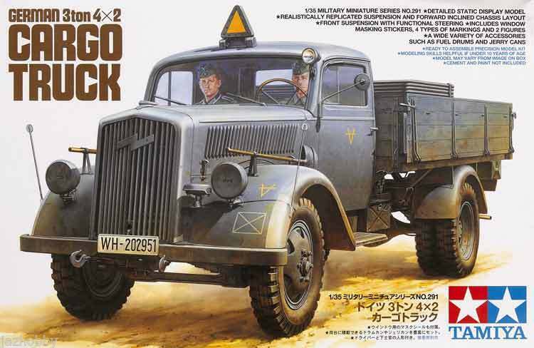 Tamiya 1/35 Maket German 3 Ton 4x2 Cargo Truck