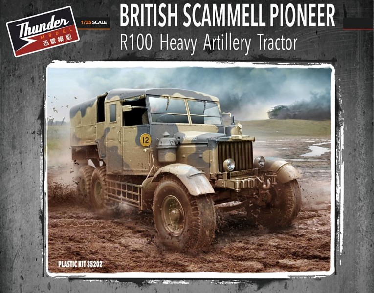 Thunder Model 1/35 Maket British Scammell Pioneer R100 artillery tractor