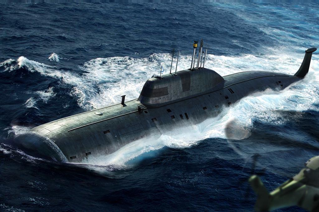 Hobby Boss 1/350 Model Russian Navy SSN Akula Class Attack Submarine