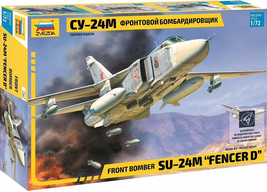 Zvezda 1/72 Maket Sukhoi SU-24M