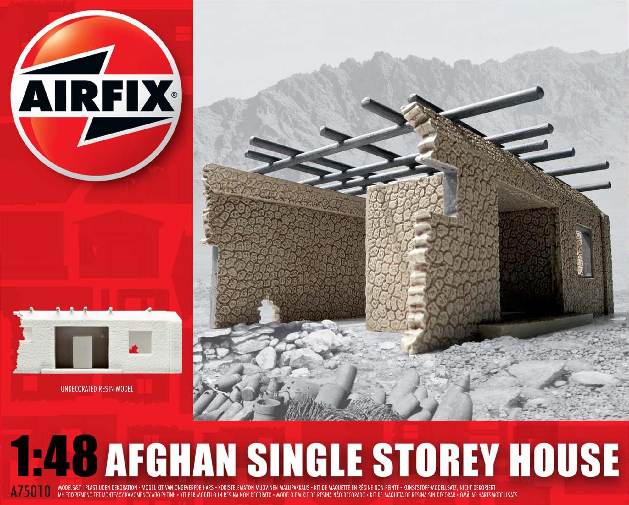 Airfix 1/48 Maket Afghan Single Storey House