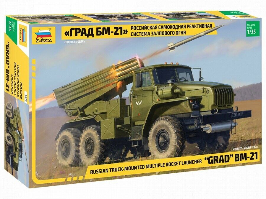 Zvezda 1/35 Model BM-21 Grad Rocket Lauıncher