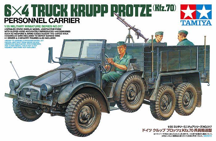 TAMİYA 1/35 Model 6x4 Krupp Person Carrier