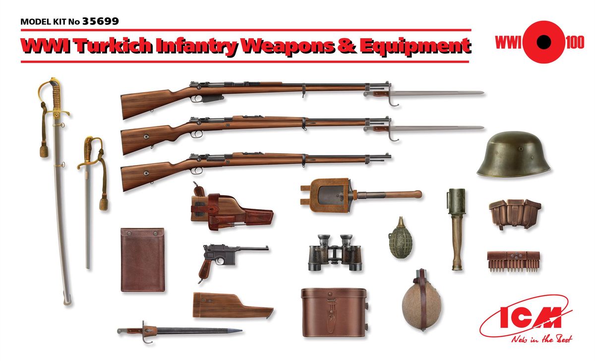 ICM 1/35 Accessory WWI Turkich Weapons