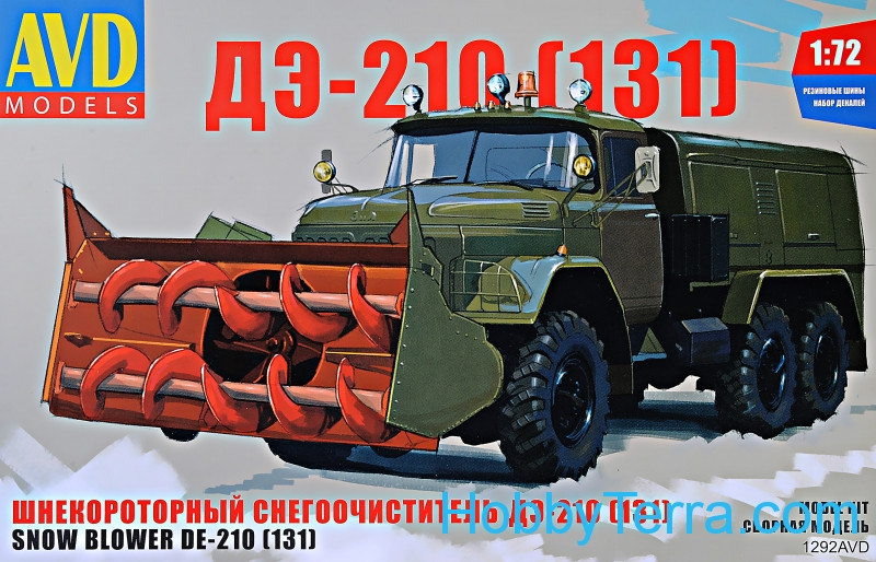 AVD 1/72 Maket Snow Blower DE-210 (Zil-131)