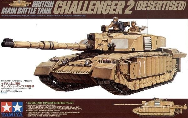 TAMIYA 1/35 Maket Challenger 2 ( Desertized )