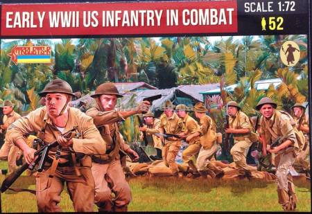 Stelets 1/72 scale figures, Early WWII US Infantry in Combat