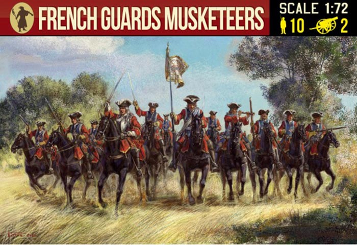 Strelets 1/72 scale figures, French Guards Musketeers