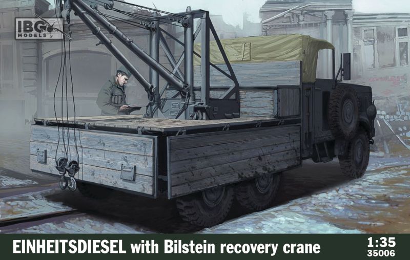 ibg 1/35 scale EINHEITSDIESEL with Bilstein recovery crane