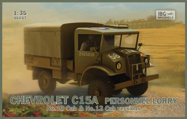 ibg 1/35 ölçek Chevrolet C15A  No.12/13 Cab Personnel Lorry