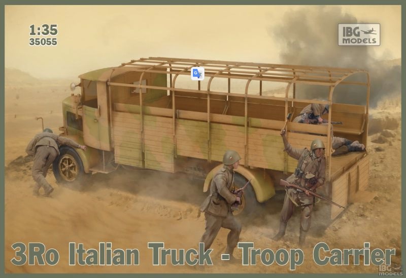 ibg 1/35 ölçek 3Ro Italian Truck Troop Carrier -