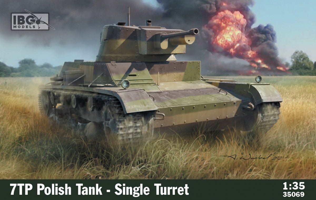 ibg 1/35 ölçek 7TP Polish Tank - Single Turret -