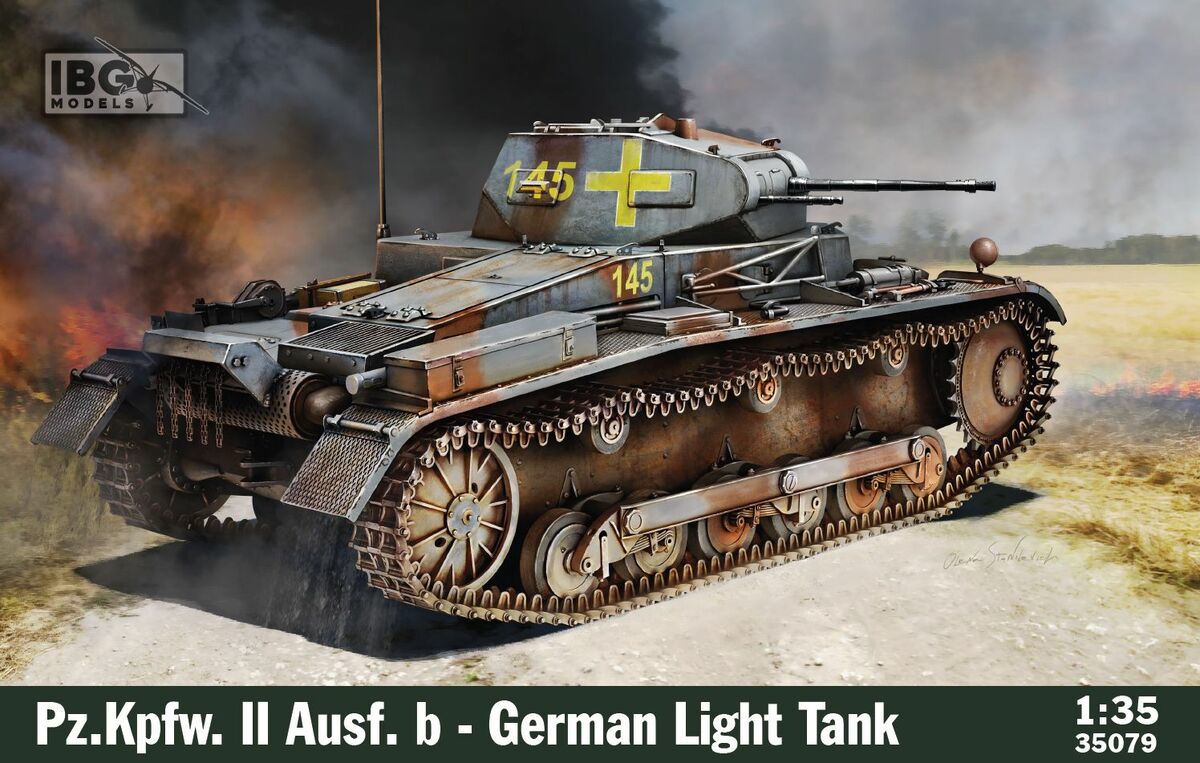 ibg 1/35 scale Pz.Kpfw. II Ausf. b - German Light Tank -