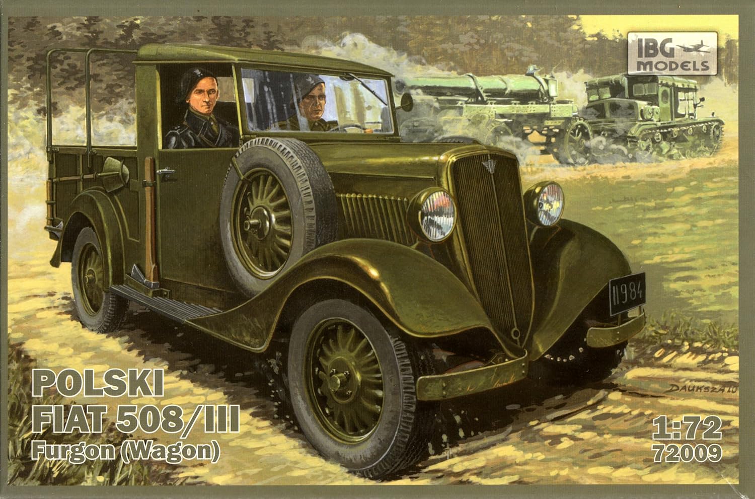 ibg 1/72 ölçek Polski Fiat 508/III furgon (wagon)