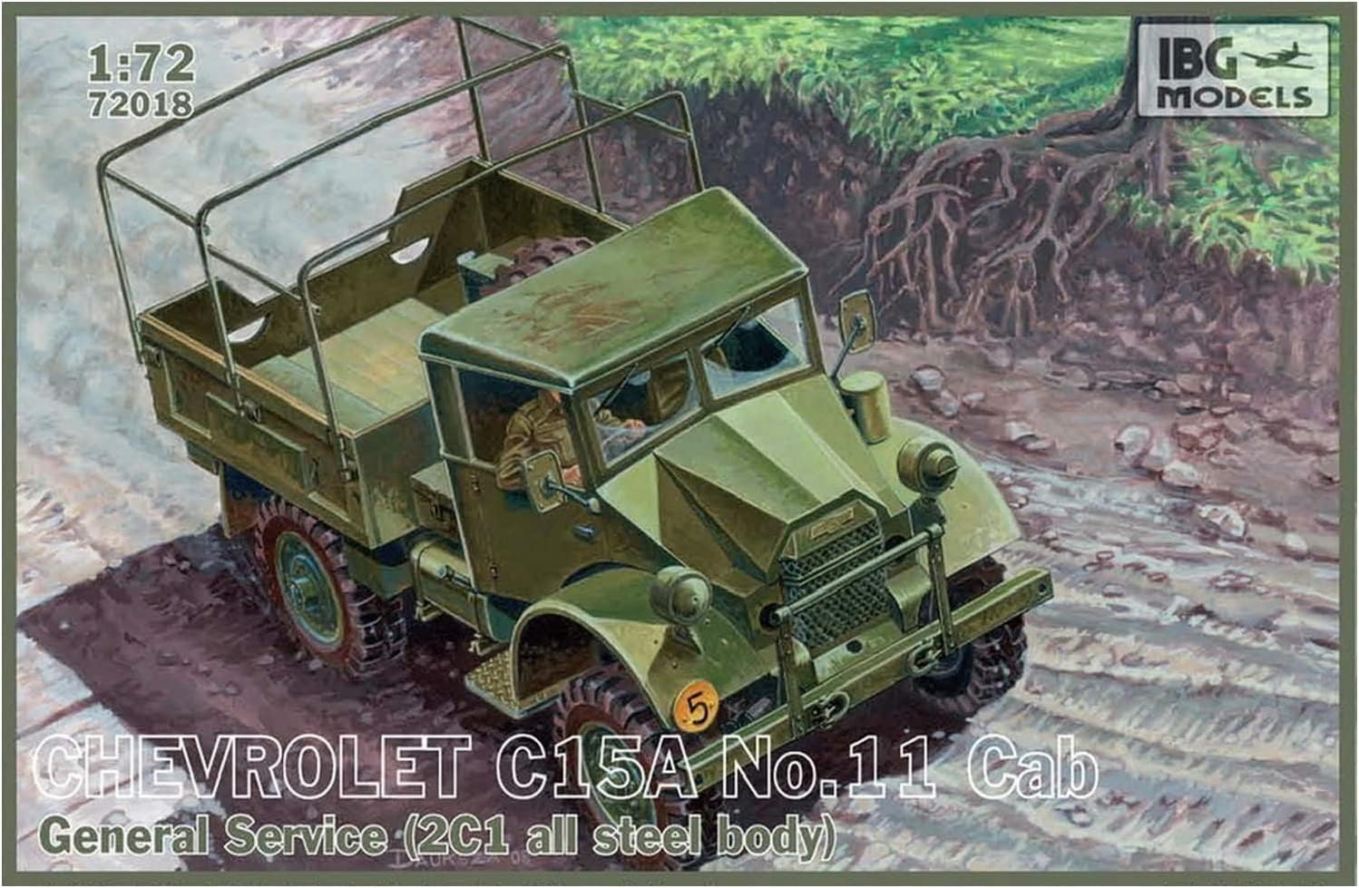 IBG 1/72 Maket Chevrolet C.15A  No.11 -Cab General Service ( 2C1 all steel body)