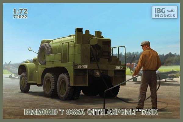 IBG 1/72 Maket DIAMOND T 968A with Asphalt Tank