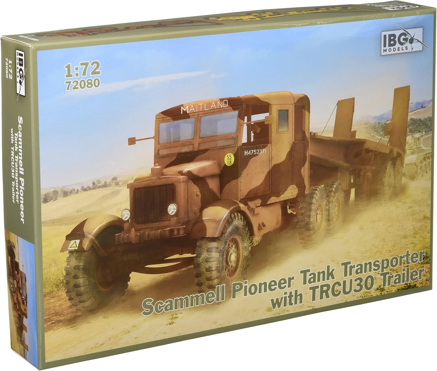 IBG 1/72 Maket Scammell Pioneer Tank Transporter with TRMU30 Trailer -