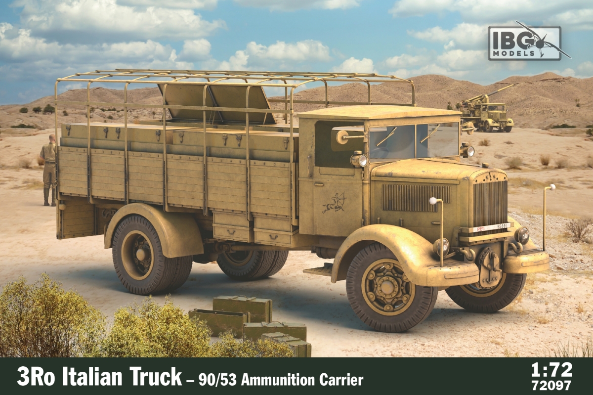 IBG 1/72 Maket 3Ro Italian Truck - 90/53 Ammunition Carrier -