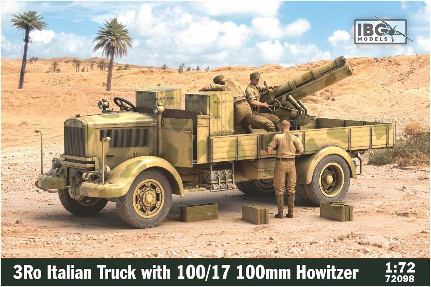 IBG 1/72 Maket 3Ro Italian Truck - 90/53 Ammunition Carrier -