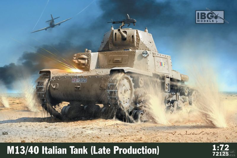 IBG 1/72 Maket M13/40 Italian Tank (III series - late production) -