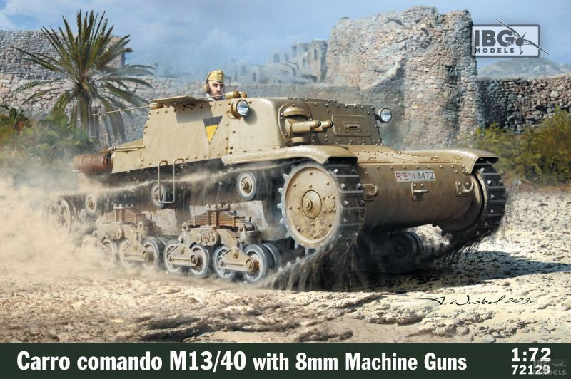 IBG 1/72 Maket Carro Comando M13/40 with 8mm Breda Machine Guns -