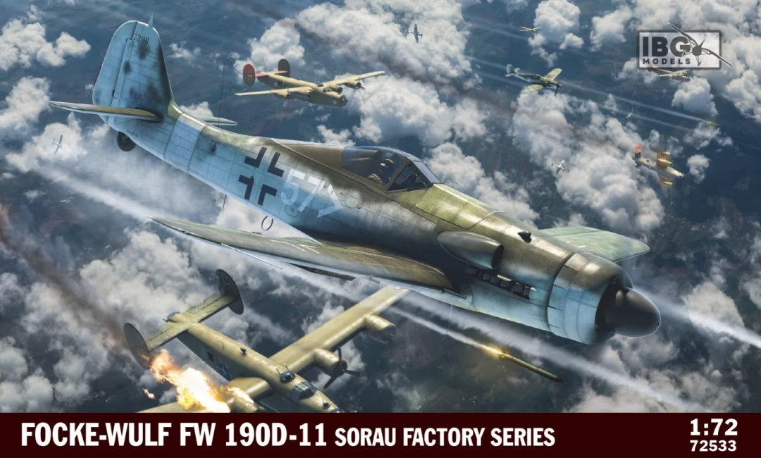 IBG 1/72 Maket Fw 190D-11 Sorau Factory Series -