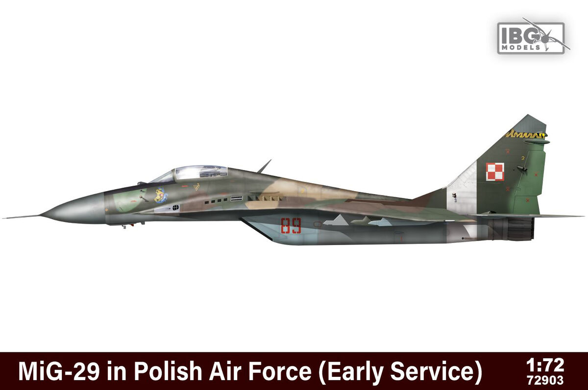 IBG 1/72 Maket MiG-29 in Polish Air Force (Early Service) (LIMITED EDITION, will include additional 3d printed parts) -