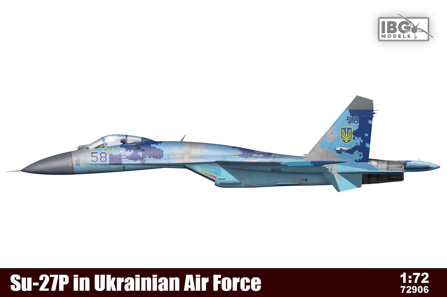 IBG 1/72 Maket Su-27P in Ukrainian Air Force -