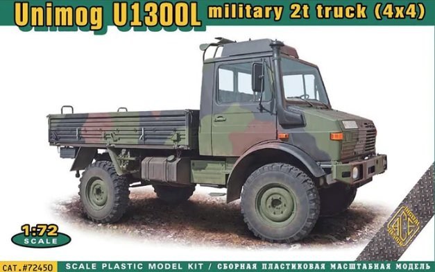 ACE 1/72 Maket UNIMOG U1300L military 2t truck (4x4)