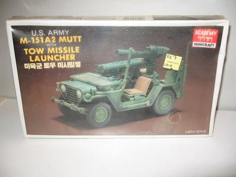 Academy 1/35 ölçek M-151A2 Mutt Tow Füze Atarlı Araç modeli