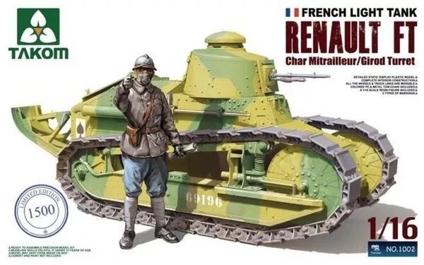 Takom 1/16 Maket Renault FT Tank