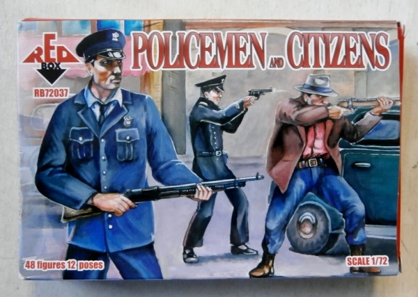 Red Box 1/72 Figure Policemen and Citizens