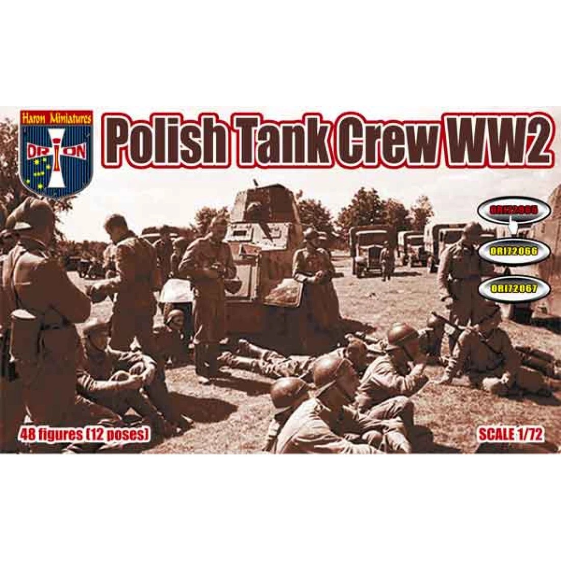 ORION 1/72 Figure Polish Tank Crew WWII