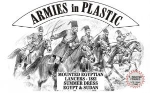 Armies in Plastic 1/32 Figure Mounted Egyptian Lancers, Sudanese Lancers - 1882 - 1898 - Summer Dress