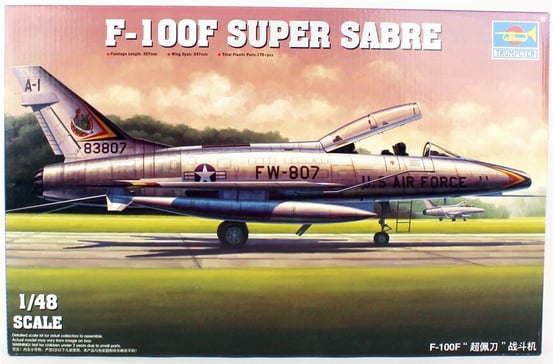 TRUMPETER 1/48 Model F-100F Super Sabre