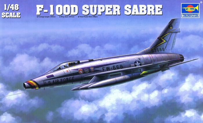 TRUMPETER 1/48 Model F-100D Super Sabre