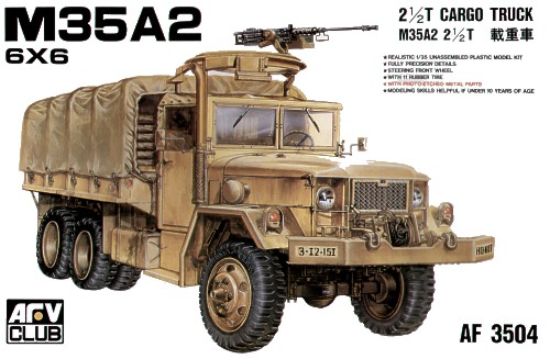 AFV Club 1/35 Model American 6x6 truck M35A2 2 1/2 ton