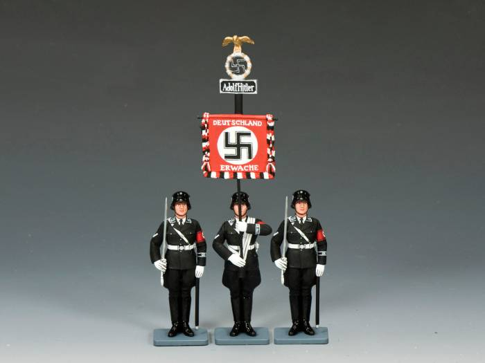 King & Couıntry Kurşun Asker “Leibstandarte Adolf Hitler Standart Seti” (3'lü set)