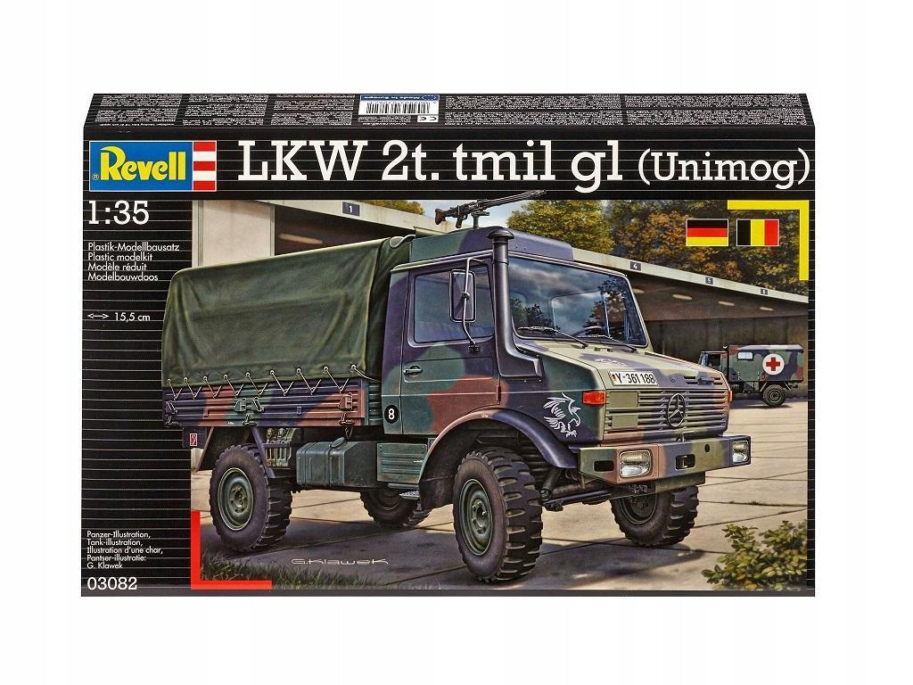 REVELL 1/35 Maket  03082 UNIMOG Lkw 2t tmilgl