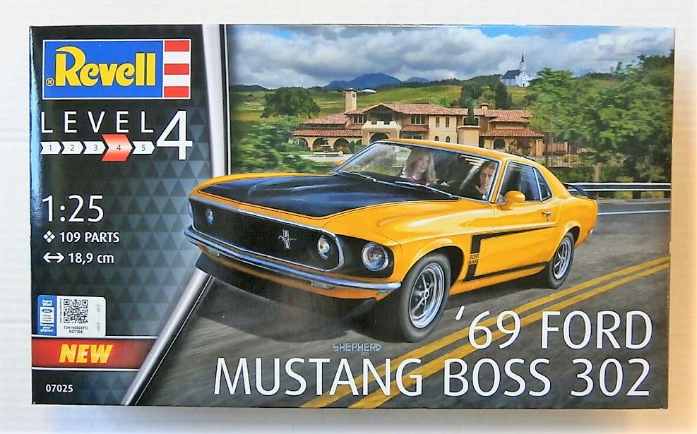 REVELL 1/25 Model 07025 1969 FORD MUSTANG BOSS 302